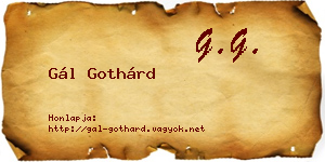 Gál Gothárd névjegykártya