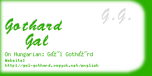 gothard gal business card